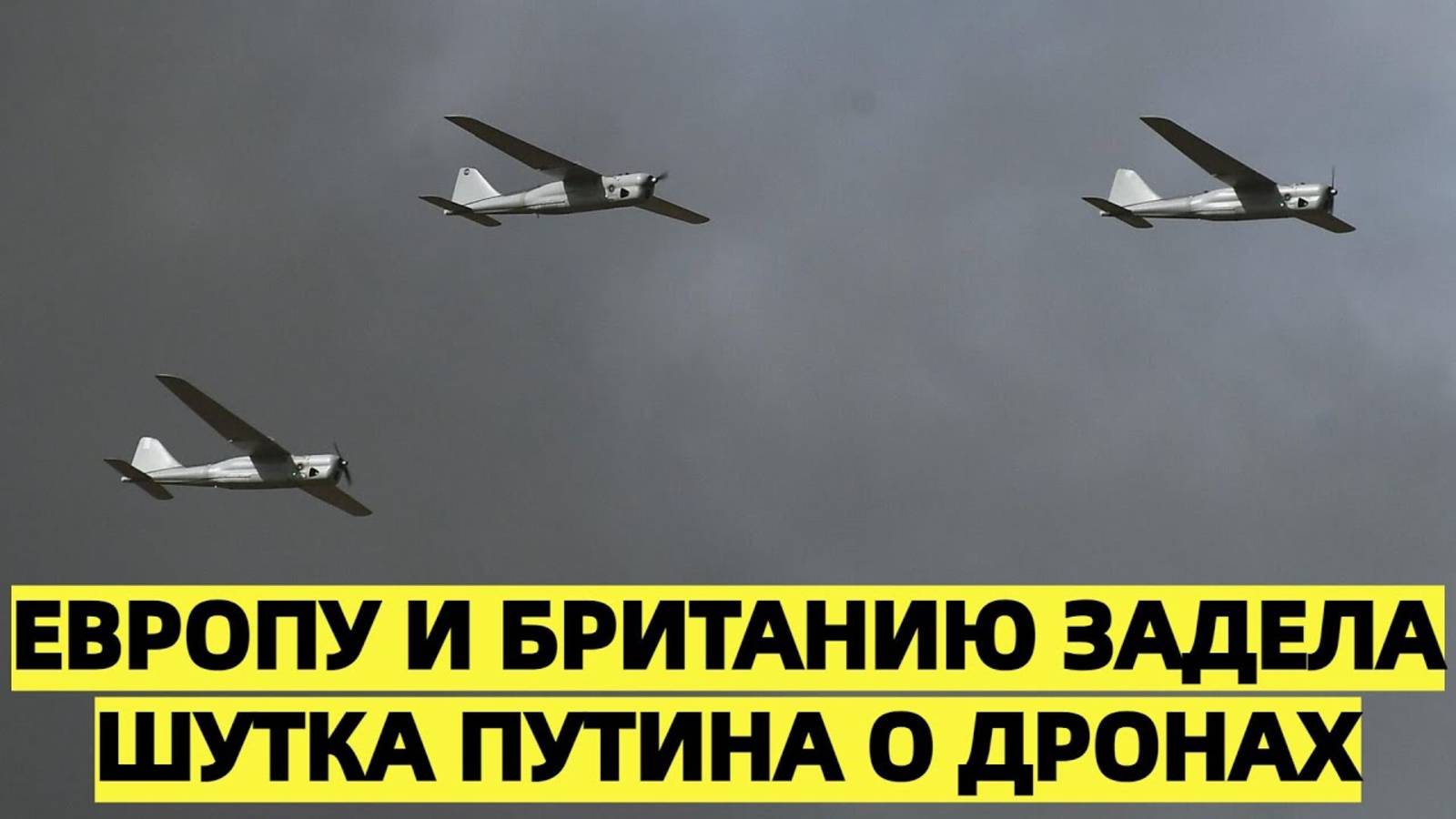 Европу и Британию задела шутка Путина о дронах