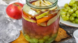 Компот из винограда с яблоками на зиму