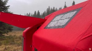 Atik Ailesi Кемпинг под проливным дождём с нашей новой надувной палаткой