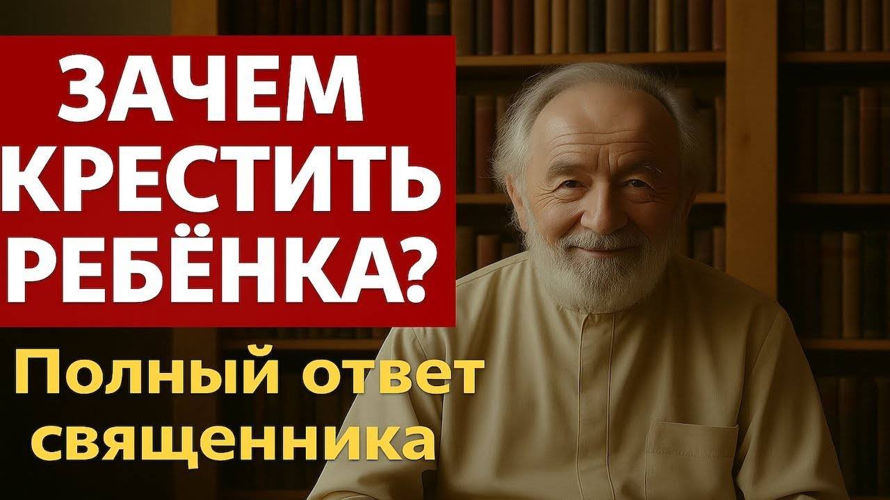ЗАЧЕМ КРЕСТИТЬ РЕБЁНКА