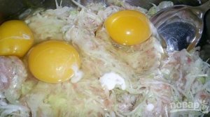 Капустная запеканка с курицей