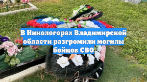 В Никологорах Владимирской области разгромили могилы бойцов СВО