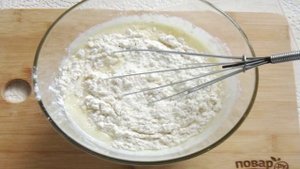 Кекс на кефире с вишней