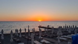 Закат на море