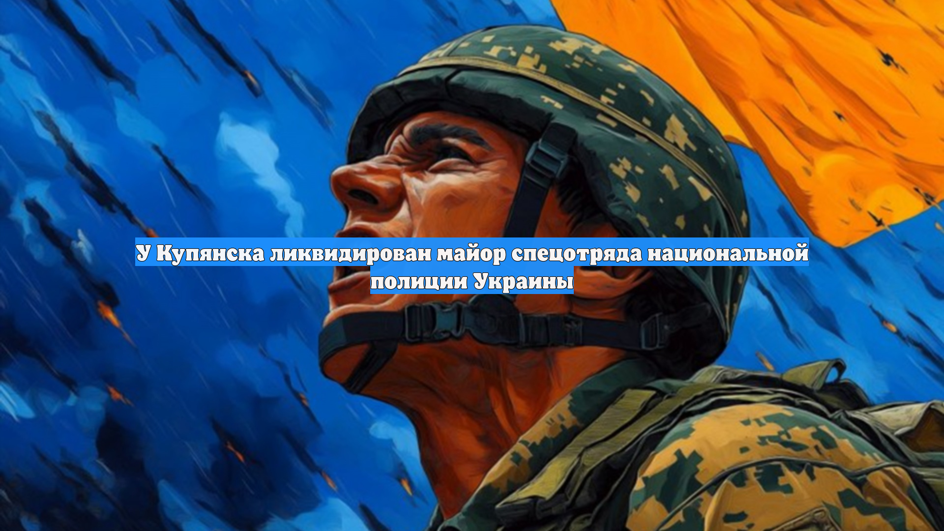 У Купянска ликвидирован майор спецотряда национальной полиции Украины