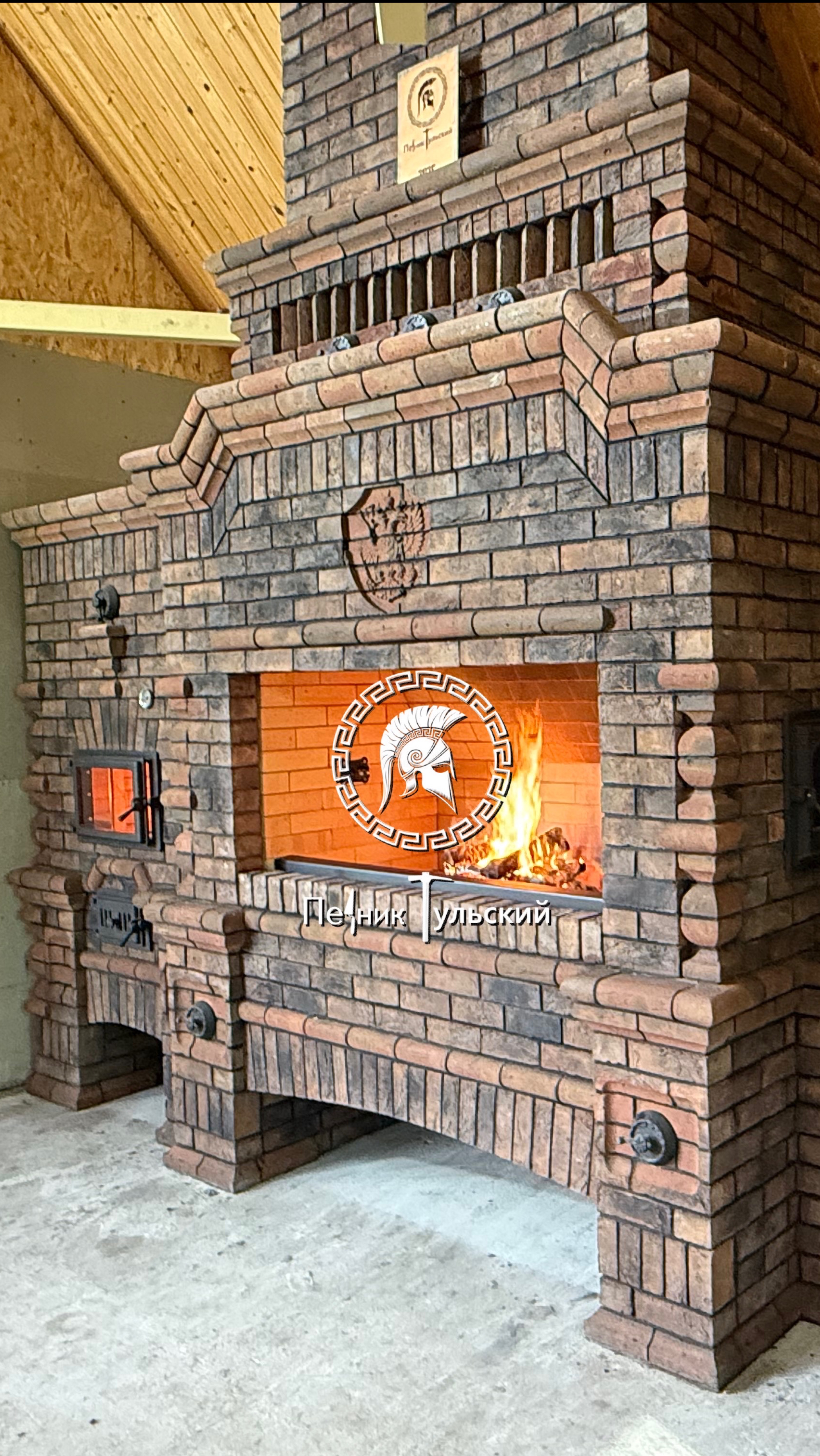 Мангал и Русская печь из кирпича смотреть онлайн