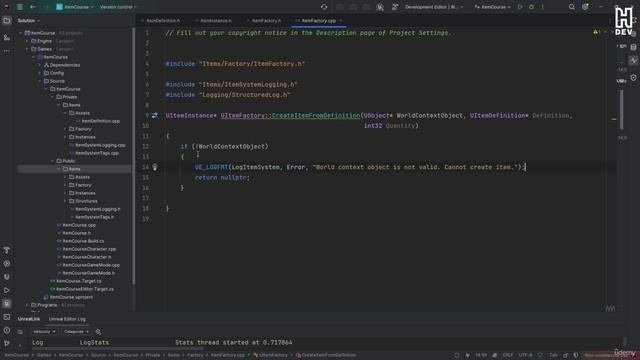 4 - Item Data Definition 14 -Item Factory