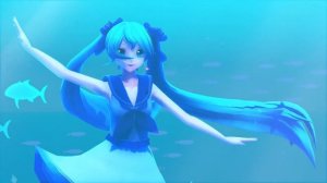 Aya Uchida (Imarine) - Deep Blue Song (Miku Hatsune Dance) 2K