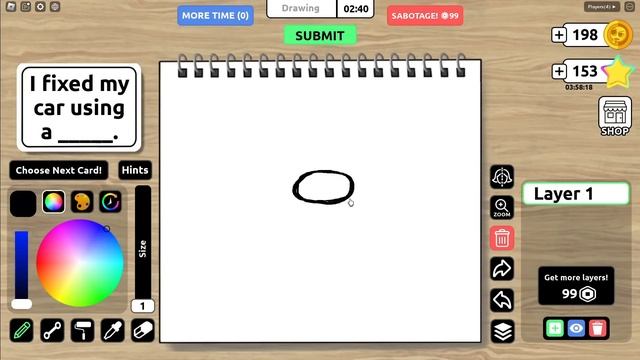 НАРИСУЙ ОТВЕТ НА ВОПРОС 2! Roblox Draw A Blank