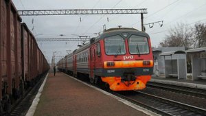 Электропоезд ЭД9М-0216. Покатушки от Алтайской до Депо+отправление.