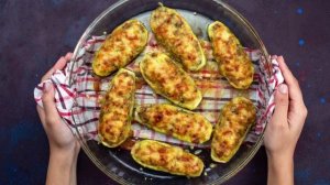 Кабачки с фаршем в духовке