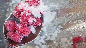 Молочный кисель с малиной