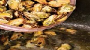 Креветки и мидии на картофеле пай