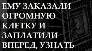 Ему заказали огромную клетку и заплатили вперед, узнать что было дальше не хотела только его теща.