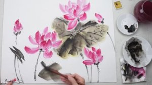 Онлайн-курс "Лотос" в стиле суми-э