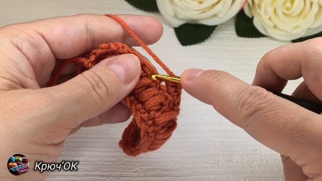 Узор крючком 49 #вязаниекрючком #узорыкрючком