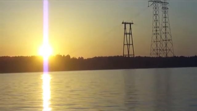 Река Волга, город Конаково, вид с городского пляжа (13.07.10)