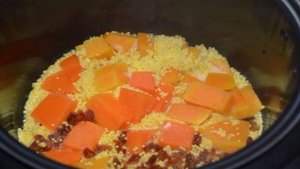 Молочная пшенная каша с тыквой