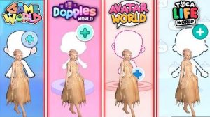 ОЗДАЛА ЭНИД ИЗ «УЭНЗДЭЙ» ВО ВСЕХ ИГРАХ! Avatar World, Dopples, Toca Boca