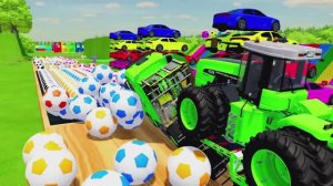 ЯРКИЙ МУЛЬТИК ДЛЯ МАЛЫШЕЙ. МУЛЬТИК С МАШИНКАМИ. КРАСОЧНЫЙ МУЛЬТИК С ГРУЗОВИЧКАМИ.