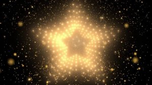 Футаж Золотые звезды (переход для видео)