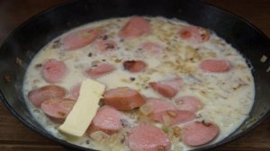 Макароны с сосисками