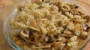 Макароны с грибами в духовке
