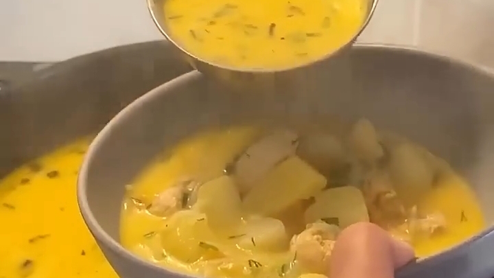 Сырный Куриный СУП...🍜🍗🧀😋    Рецепт в описании ✍️