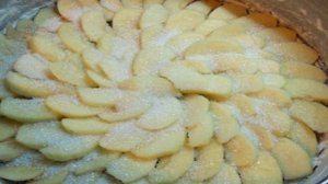Крем-тесто для яблочного пирога