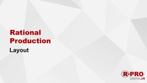 Layout. Rational Production