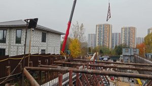 Геодезическая разбивка на стройке в Путиково
