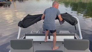 Ходовой тент лодки САЛЮТ 585 НТ.