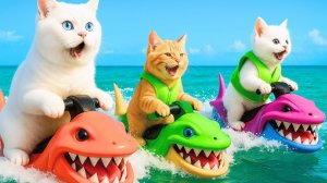 Мультики для детей. Приключения котиков на море, мультфильм детям