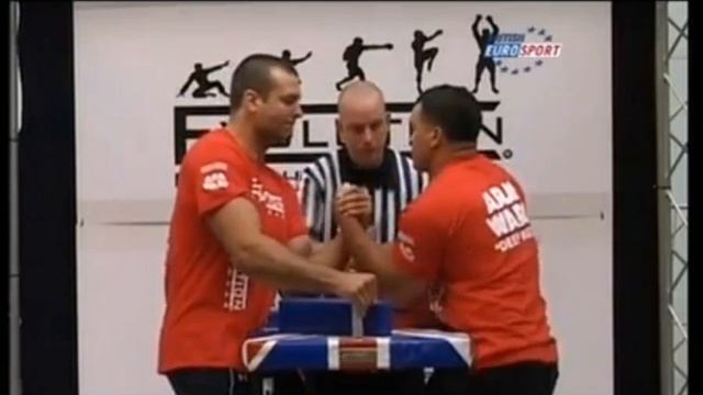 Arm Wars 2008  Armwrestling  Devon Larratt CAN vs Marcio Barboza BRA