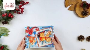 Посылка «Мандарины». Новогодняя упаковка из дерева