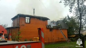 (Рыбинск-40) ПОЖАР В СНТ "ВОЛГА-1"