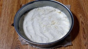 Насыпной пирог с творогом и яблоками