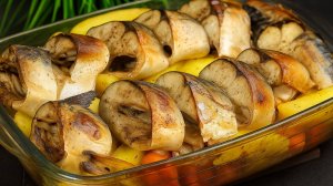 Боже, как вкусно! Я всегда буду так готовить! Просто нарежьте скумбрию🐟! Скумбрия в духовке!