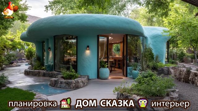 Сказочный дом мечты – 3D идея для вдохновения с планировкой и интерьером 🏡🏚️🏠 вариант (412)