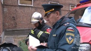 Курские огнеборцы МЧС России провели учения на объекте ЖКХ