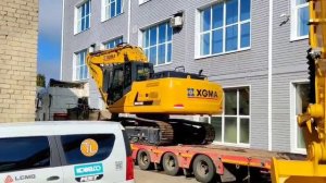 Отгрузка полноповоротного габаритного экскаватора XGMA 822