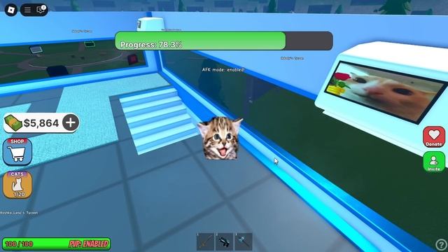 КАКОЙ ТЫ МЕМНЫЙ КОТ? Roblox Ultimate CAT Tycoon смотреть онлайн