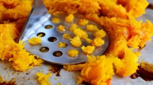 Макароны с сыром и тыквой