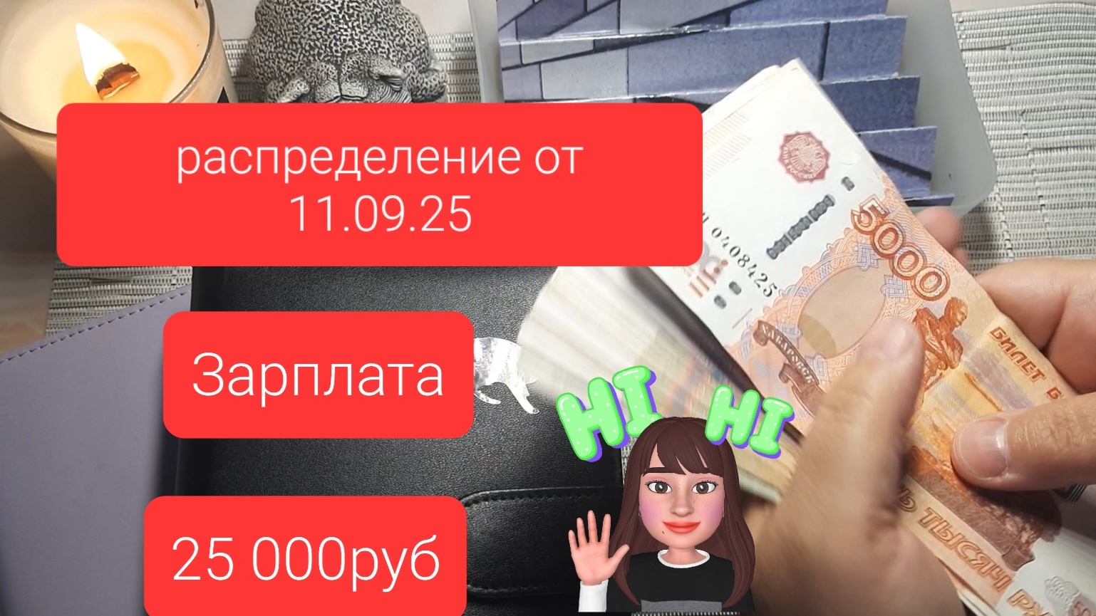 второе распределение сентября 11.09.25г моя зп 25 000руб