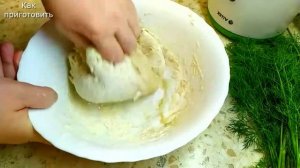 Пирожки с грибами и зеленым луком