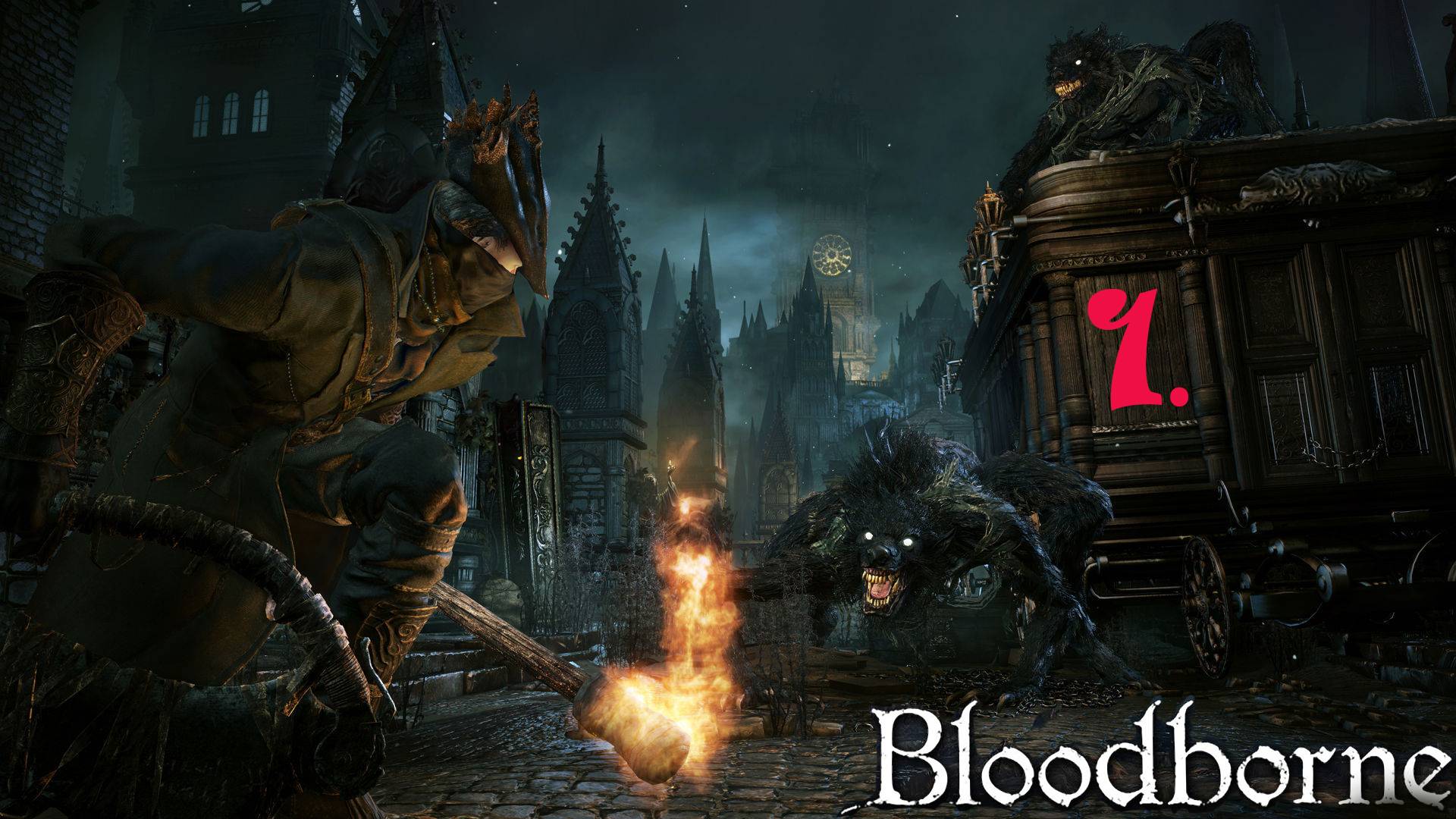 Bloodborne - шедевр . Прохождение за Ловкачку и оттенка крови.