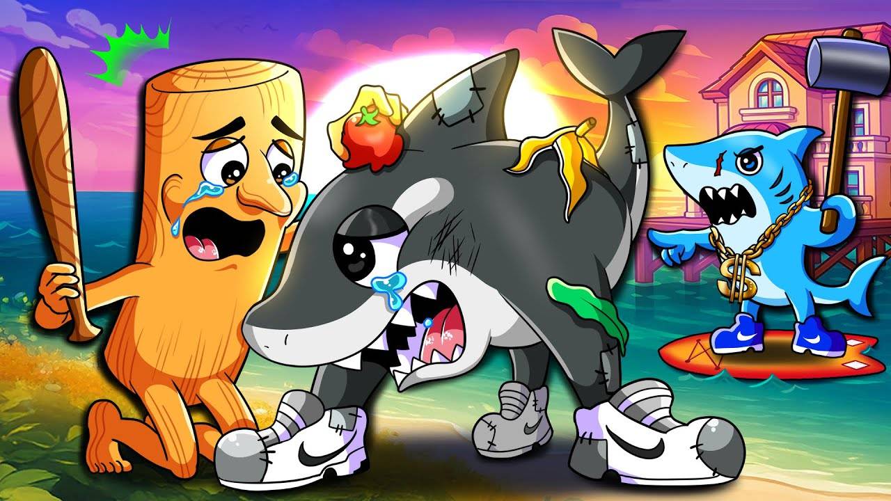 ПРЕДЫСТОРИЯ ОРКАЛЕРО ОРКАЛЫ! Бедный Оркала ПРОТИВ богатого Тралалеро Тралала / Анимация Брейнрота и смотреть онлайн