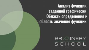 Анализ функции, заданной графически:  Область определения и область значения функции. 7 класс.
