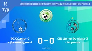 2012 | 16 тур | ФСК Салют-2 - СШ Центр Футбола-2 (01.10.2025)