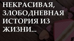Некрасивая, злободневная история из жизни...